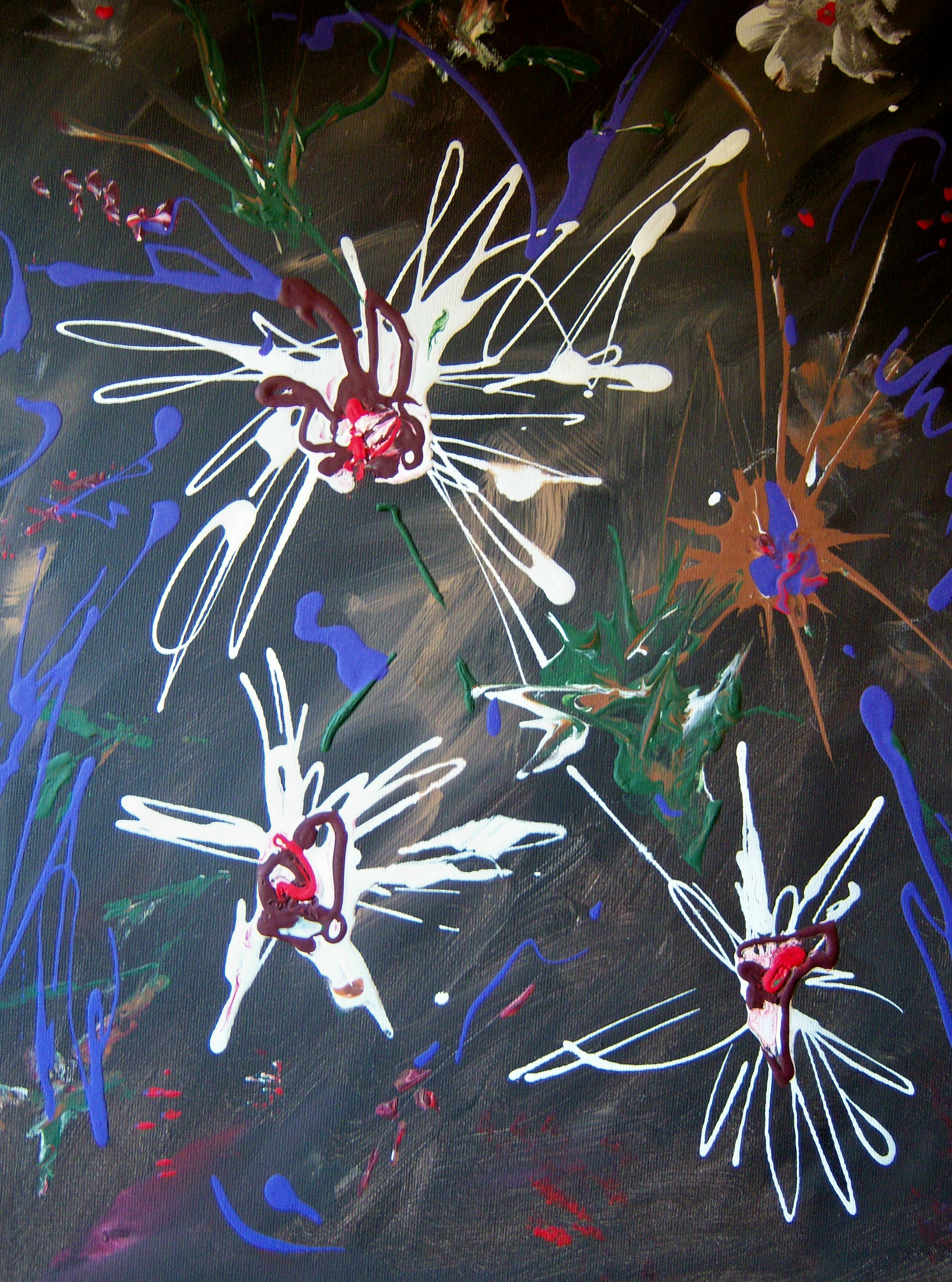 Space Flowers (acrylic)