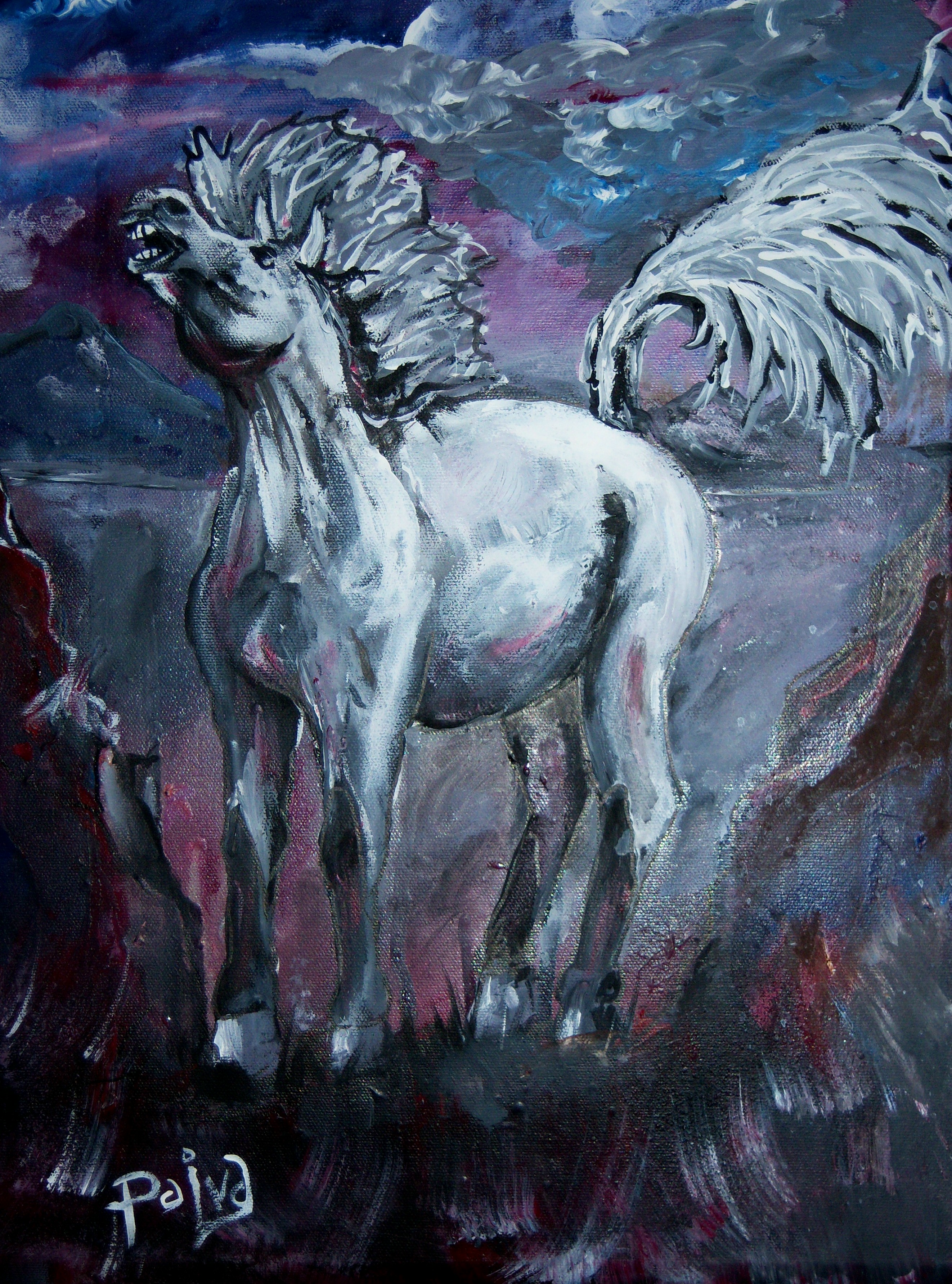 The Stallion (acrylic)