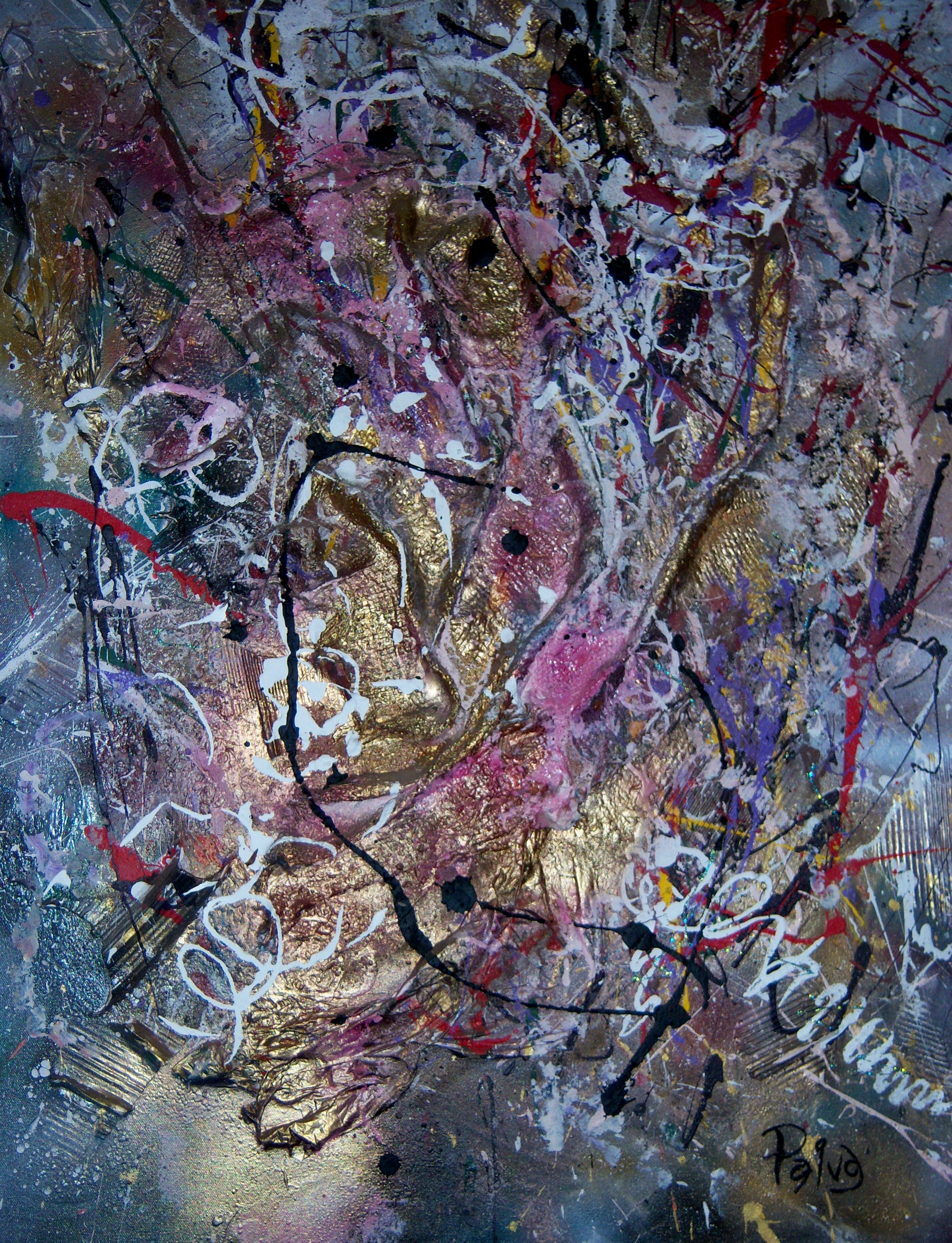 Thoughts (mixed medium)